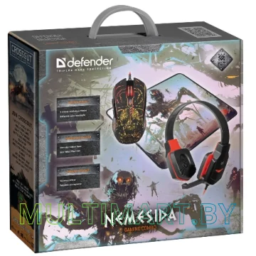 Комплект мышь с ковриком + наушники Defender Nemesida MHP-128 (52128) картинка 6